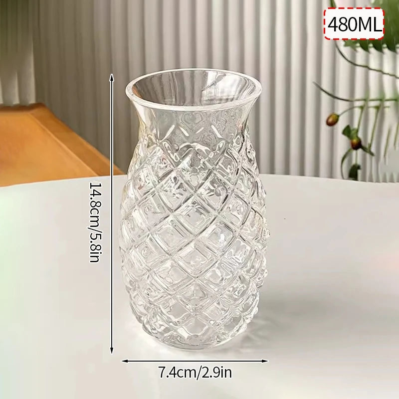 Wave Glass Cup | Transparent Ripple Drinking Cup | 300ml to 650ml | Creative Mug | Brick by Brick