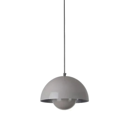 Nordic Flower Bud Pendant Lamp | 9.1 x 6.3 in or 15.7 x 10.2 in | Indoor LED Lighting | Iron Shade | Brick by Brick