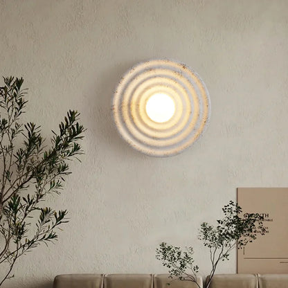 Circle Wall Lamp | Diameter 8.7 in | Modern LED Sconce | Bedroom Accent Lighting | Brick by Brick