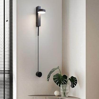 Gold Wall Sconce | 6.1 x 3.94 x 10.6 in | Modern LED Lamp with Dimmer | Adjustable Arm | Brick by Brick