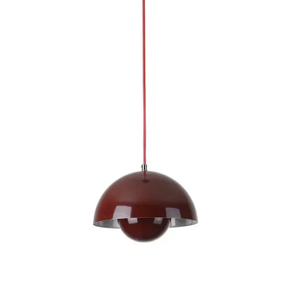 Nordic Flower Bud Pendant Lamp | 9.1 x 6.3 in or 15.7 x 10.2 in | Indoor LED Lighting | Iron Shade | Brick by Brick