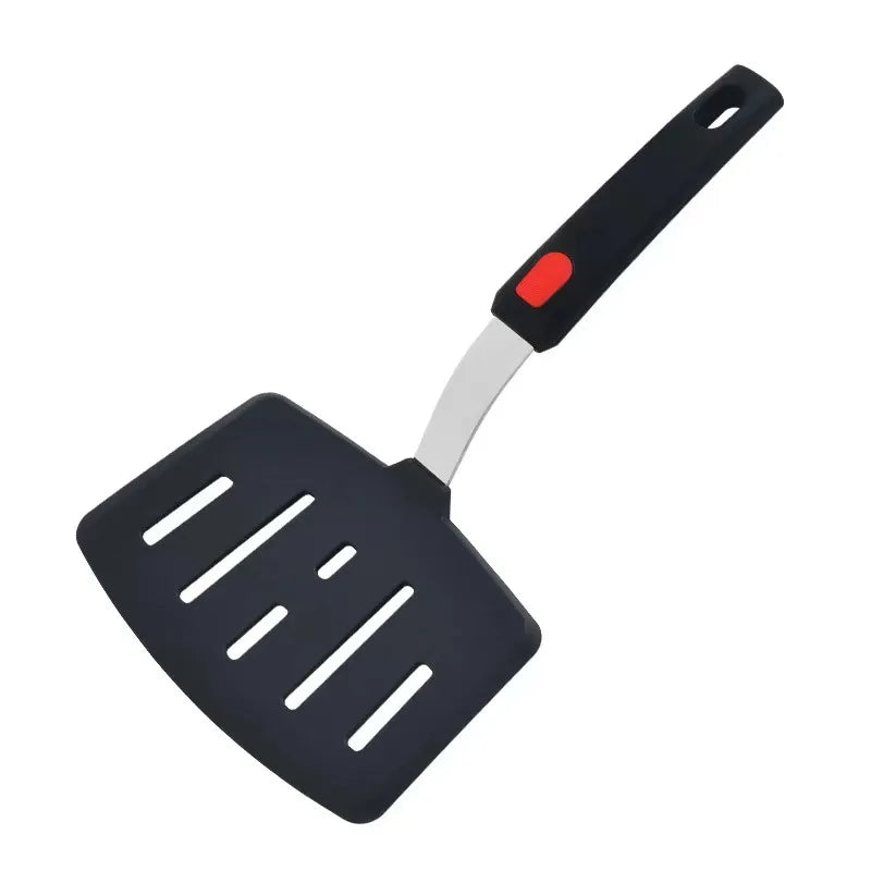 Silicone Spatula | 10.2 - 11.4 in | Non-Stick Heat-Resistant Cooking Utensil | Stainless Steel Handle | Brick by Brick
