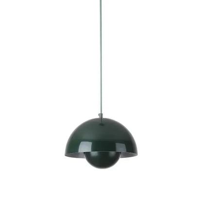 Nordic Flower Bud Pendant Lamp | 9.1 x 6.3 in or 15.7 x 10.2 in | Indoor LED Lighting | Iron Shade | Brick by Brick
