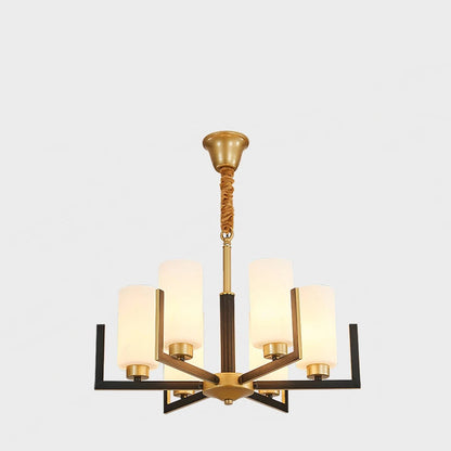 Retro Nordic LED Chandelier | H19.7 in | 6-15 Light Heads | Iron Art Hanging Lamp | Ceiling Light Fixture | Brick by Brick
