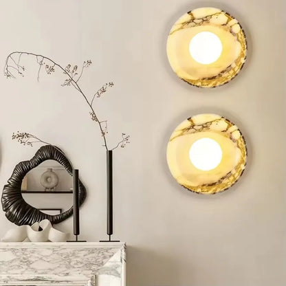 Minimalist Wall Light | D5.91 & 9.84 in | LED Stone Lamp | Up & Down Lighting | Accent Light | Brick by Brick