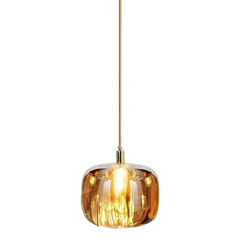 Luxury Small Chandelier | 3.9 x 4.3 in or 5.1 x 5.9 in | Crystal Apple Pendant Light | Copper Hanging Lamp | Brick by Brick