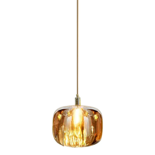Luxury Small Chandelier | 3.9 x 4.3 in or 5.1 x 5.9 in | Crystal Apple Pendant Light | Copper Hanging Lamp | Brick by Brick