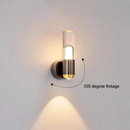 Nordic Bedside Wall Lamp | H7.9 in | Rotatable LED Sconce | Modern Reading Light | Brick by Brick