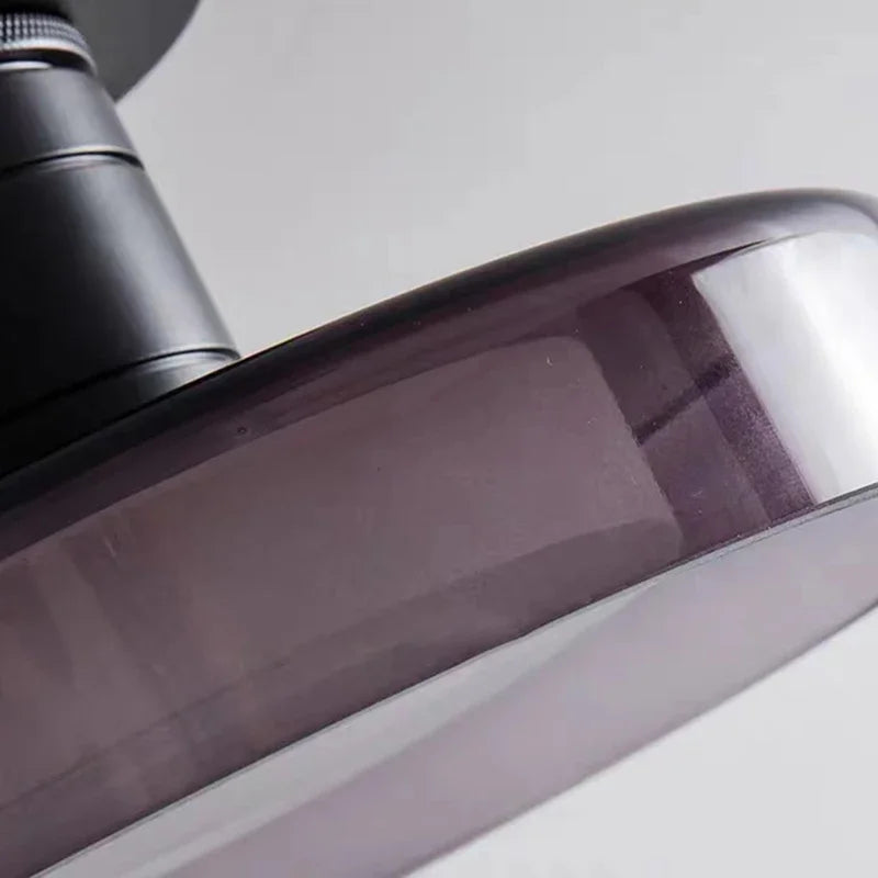 LED Wall Lamp | 8.7 x 5.1 in | Modern Glass Sconce | Clear or Gray Shade | Ambient Indoor Lighting | Brick by Brick