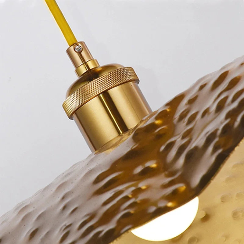 Zen Lotus Leaf Pendant Lamp | 12 - 19.7 in | Iron & Aluminum | E27 LED Hanging Light | Modern Chinese Style | Brick by Brick