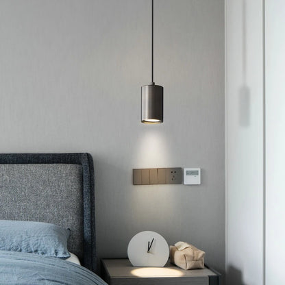 Modern Pendant Lamp | 2.4 x 4.3in | Nordic Minimalist LED Iron Light | Bedroom Living Room Ceiling Fixture | Brick by Brick