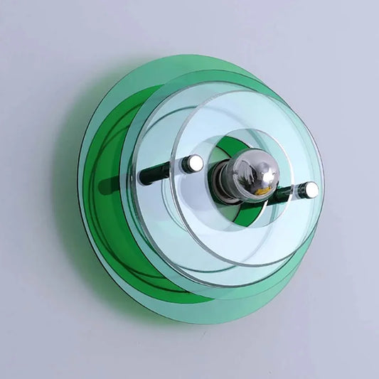 Bauhaus Colored Wall Sconce | Diameter 9.4 in or 11.84 in |Antique LED Decorative Light | Brick by Brick