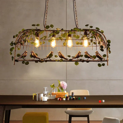 Retro Birdcage Pendant Lamp | D 19.3 - 41.3 in | Industrial Wrought Iron Hanging Light | E27 LED Fixture | Brick by Brick