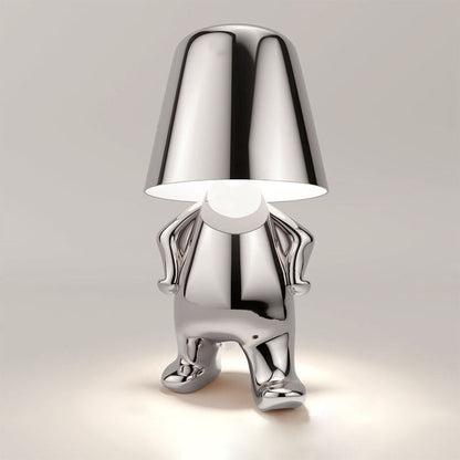 Rechargeable LED Table Lamp | Touch Dimmable, Gold or Silver | Compact Wireless Lighting