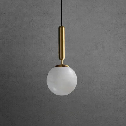 Copper Pendant Light | D4.7 in or D5.9 in | Modern Marble | Single Head Chandelier | Brick by Brick