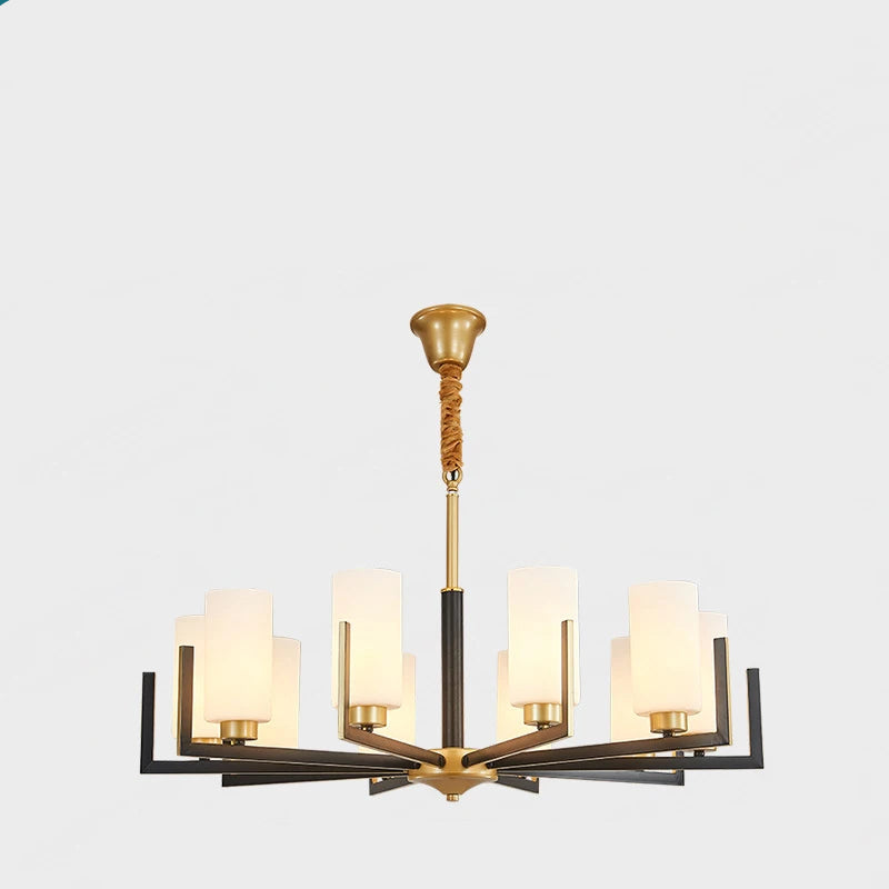 Retro Nordic LED Chandelier | H19.7 in | 6-15 Light Heads | Iron Art Hanging Lamp | Ceiling Light Fixture | Brick by Brick