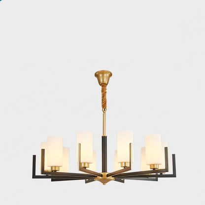 Retro Nordic LED Chandelier | H19.7 in | 6-15 Light Heads | Iron Art Hanging Lamp | Ceiling Light Fixture | Brick by Brick