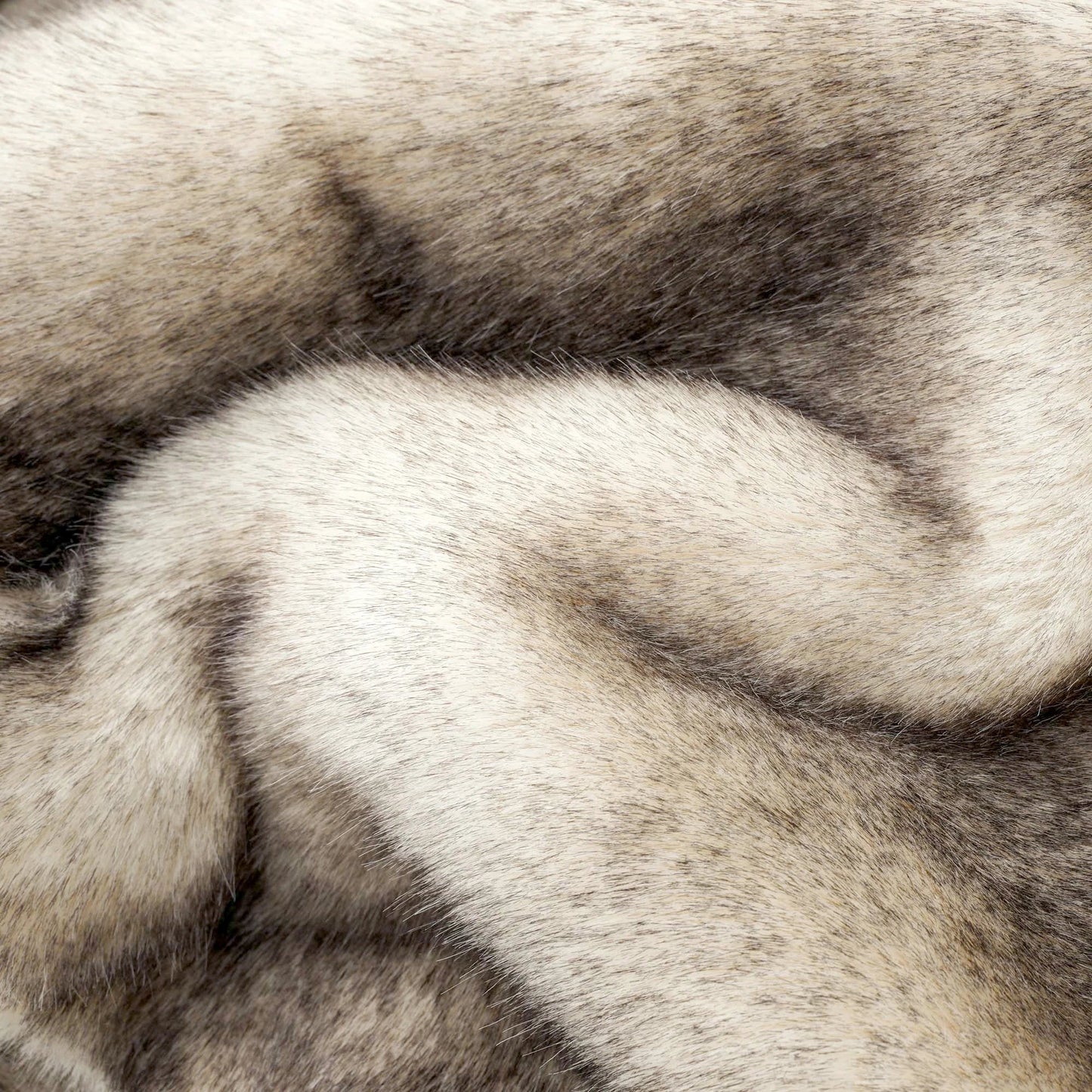 Yūgen Faux Fur Throw | H50 & H59.8 in | Japandi Inspired | Plush & Handmade | Brick by Brick