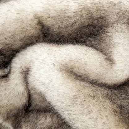 Yūgen Faux Fur Throw | H50 & H59.8 in | Japandi Inspired | Plush & Handmade | Brick by Brick