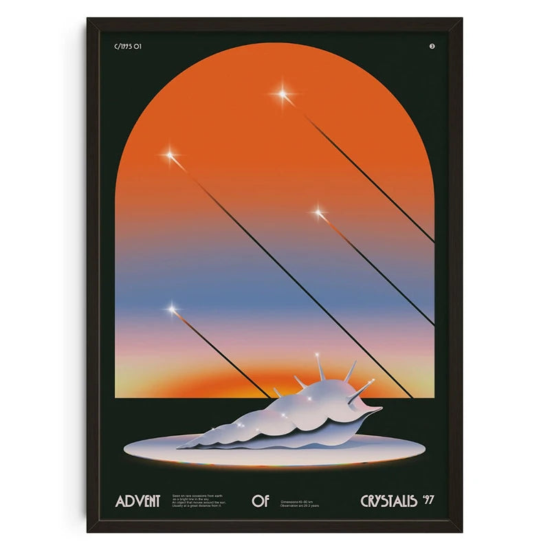 Vintage Abstract  Wall Art | 7.9 - 19.7 in | Mind Maze Poster | Retro Canvas Print | Unframed | Brick by Brick