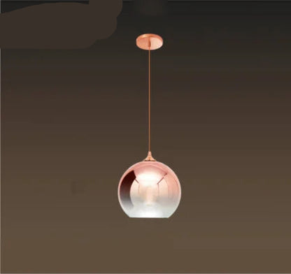 Modern Glass Ball Pendant Light | D5.9 - 15.7 in | Hanging Ceiling Lamp | Dining Room Bedroom Kitchen Fixture | Brick by Brick