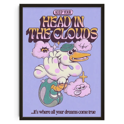 Vintage Abstract  Wall Art | 7.9 - 19.7 in | Mind Maze Poster | Retro Canvas Print | Unframed | Brick by Brick