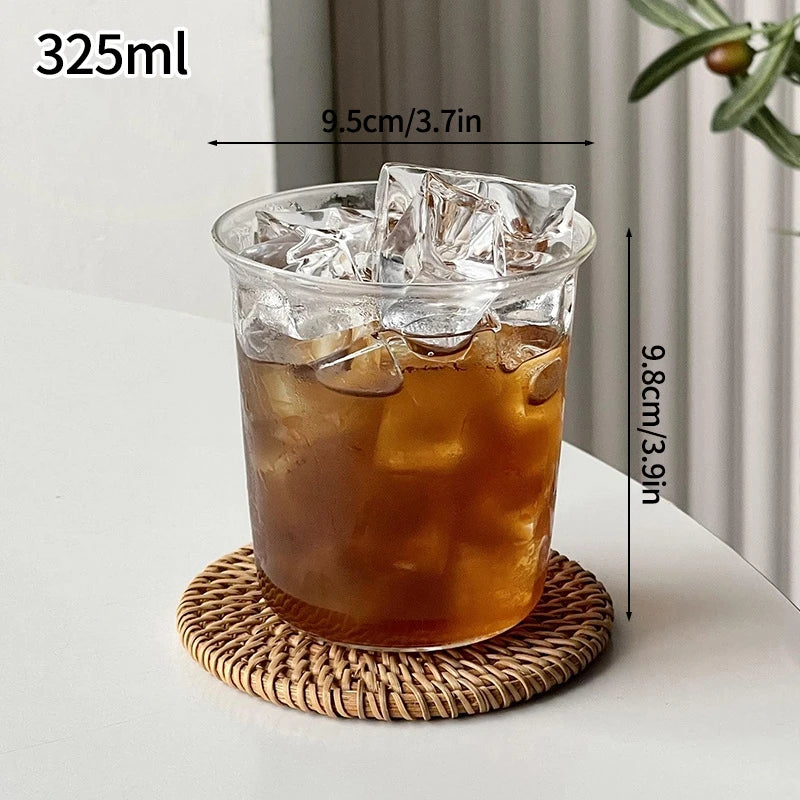 Wave Glass Cup | Transparent Ripple Drinking Cup | 300ml to 650ml | Creative Mug | Brick by Brick