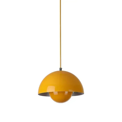 Nordic Flower Bud Pendant Lamp | 9.1 x 6.3 in or 15.7 x 10.2 in | Indoor LED Lighting | Iron Shade | Brick by Brick