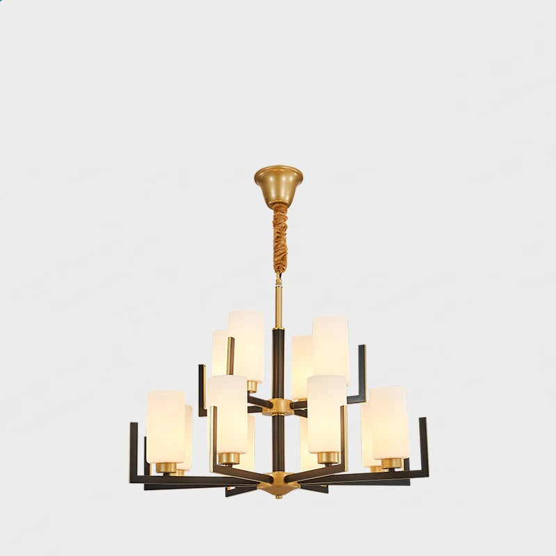 Retro Nordic LED Chandelier | H19.7 in | 6-15 Light Heads | Iron Art Hanging Lamp | Ceiling Light Fixture | Brick by Brick