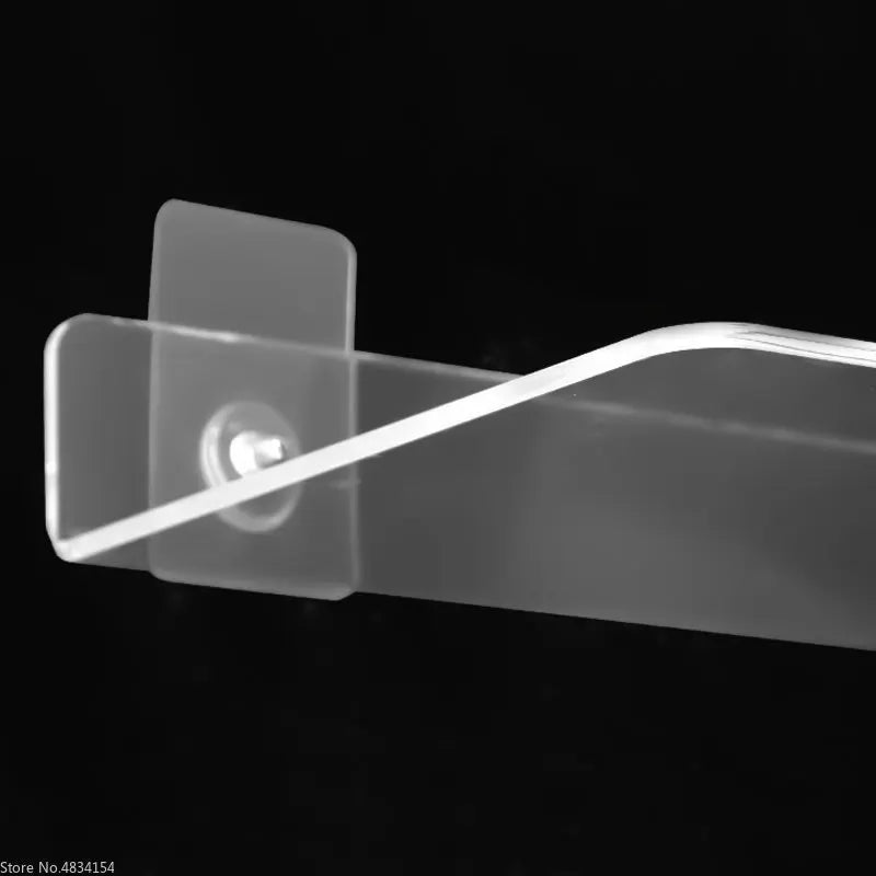 Clear Acrylic Floating Shelf | 7.9-19.7 in | Wall Mounted Storage Rack | Thick Invisible Display Ledge | Brick by Brick