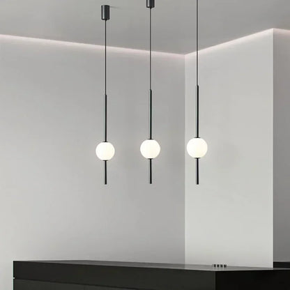 Nordic Glass Ball Pendant Light | Dia 4.7in | Minimalist LED Hanging Lamp | Modern Indoor Lighting | Brick by Brick