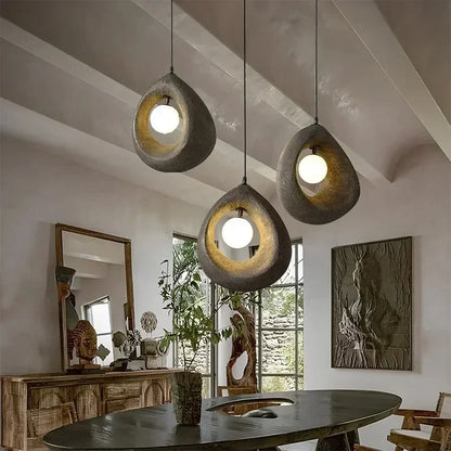 Japanese Wabi Sabi Pendant Light | 7.9 - 15.7 in | Nordic Style Modern Ceiling Lamp  | 110–240V | Brick by Brick