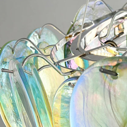 Murano Glass Chandelier | 19.7-35.4 in | Glass + Iron | LED Bulbs Included | Colorful Pendant Light | Brick by Bric