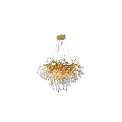 American Crystal Pendant Chandelier | D15.7- 47.2 in & L39.4-70.9 in | Modern Luxury Ceiling Light | Brick by Brick