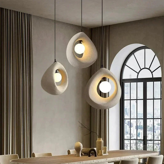 Japanese Wabi Sabi Pendant Light | 7.9 - 15.7 in | Nordic Style Modern Ceiling Lamp  | 110–240V | Brick by Brick