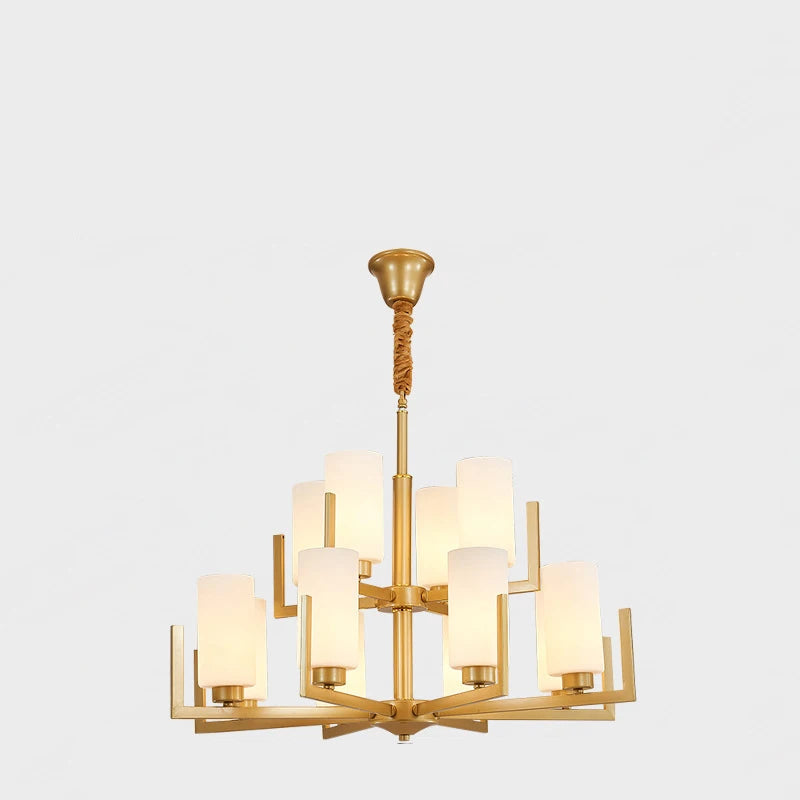 Retro Nordic LED Chandelier | H19.7 in | 6-15 Light Heads | Iron Art Hanging Lamp | Ceiling Light Fixture | Brick by Brick