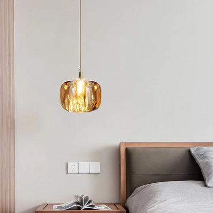 Luxury Small Chandelier | 3.9 x 4.3 in or 5.1 x 5.9 in | Crystal Apple Pendant Light | Copper Hanging Lamp | Brick by Brick