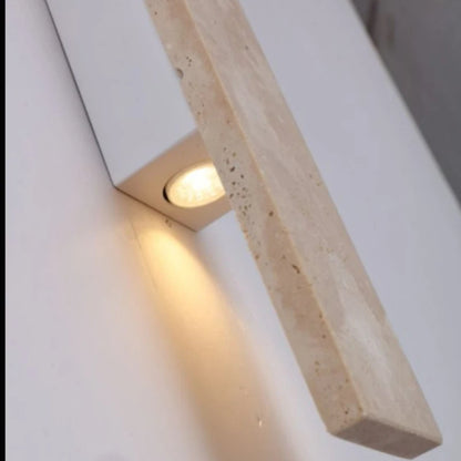 Rectangle Marble Wall Light | 2.36x17.72 in | Modern LED G9 Bulb Sconce | Up & Down Indoor Lighting | Brick by Brick