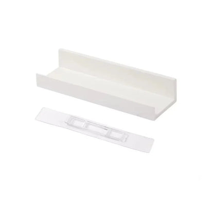 Self Adhesive Wall Shelf | 11.8 x 4.3 x 2.8 in | Multifunction No-Drill Storage Rack | Space-Saving Organizer | Brick by Brick