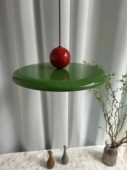 Pendant Lamp | 7.9 - 11.8in | Retro Flying Saucer Design | Metal Chandelier | Nordic Cream Style | LED E27 | Brick by Brick