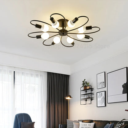 Modern Industrial Ceiling Lamp | L19.69-32.68 in | E27 Pendant Light | Retro Iron Chandelier | Brick by Brick
