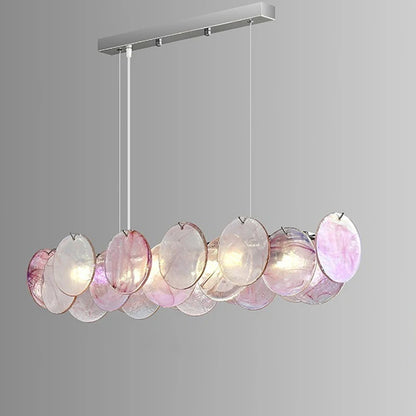 Murano Glass Chandelier | 19.7-35.4 in | Glass + Iron | LED Bulbs Included | Colorful Pendant Light | Brick by Bric
