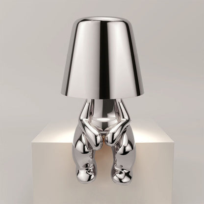 Rechargeable LED Table Lamp | Touch Dimmable, Gold or Silver | Compact Wireless Lighting