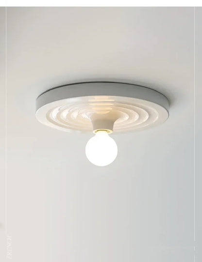 Bauhaus LED Wall Light | 4.7 in or 5.9 in | Walnut Wood + Acrylic Halo | Architectural Lighting | Brick by Brick