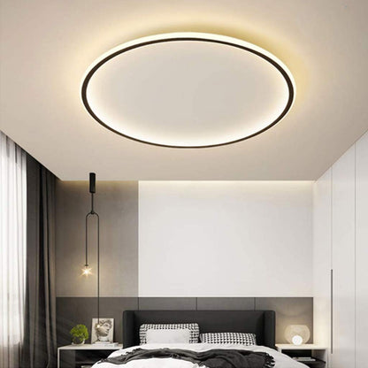 Ultra-Thin Modern Ceiling Light | Flush Mount LED for Low Ceilings | Round & Dimmable