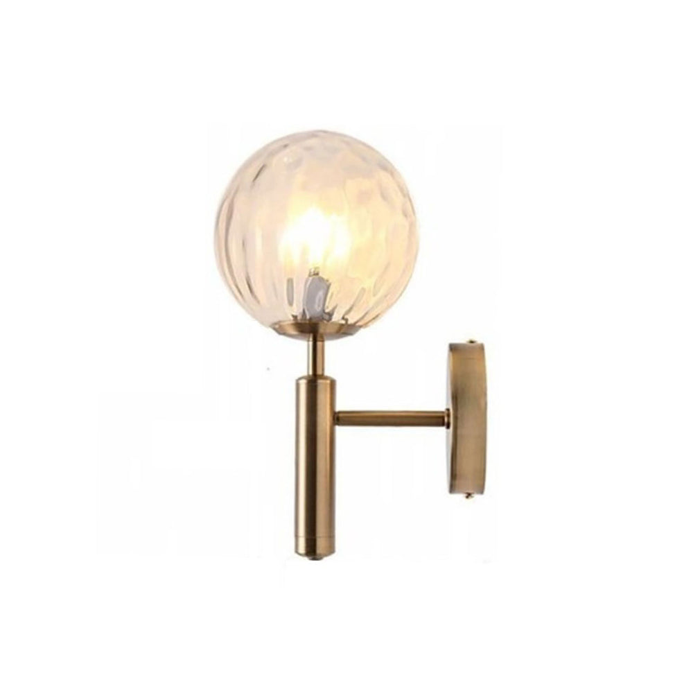 Valentina Vanity Wall Lamp | 5.5 x 6 x 12.5 in | Opalescent Glass Shade | Modern Design | Brick by Brick