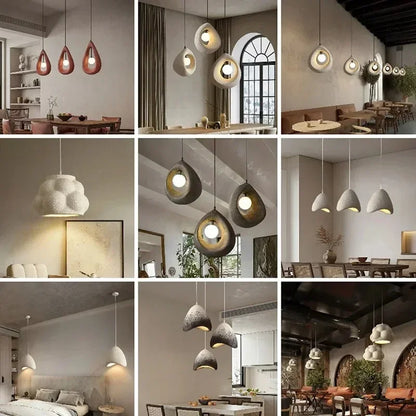 Japanese Wabi Sabi Pendant Light | 7.9 - 15.7 in | Nordic Style Modern Ceiling Lamp  | 110–240V | Brick by Brick