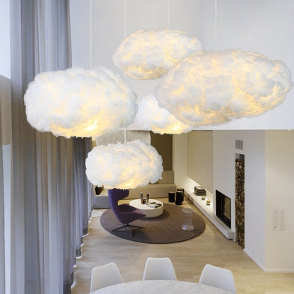 Cloud Ceiling Light | Soft Fabric Design | E27 Ambient Glow | Floating Look