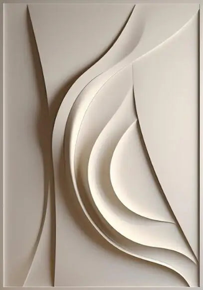 Abstract 3D Textured Canvas | 5.9 - 47.2 in | Minimalist Wall Art | Modern Home & Bedroom Decor | Unframed | Brick by Brick