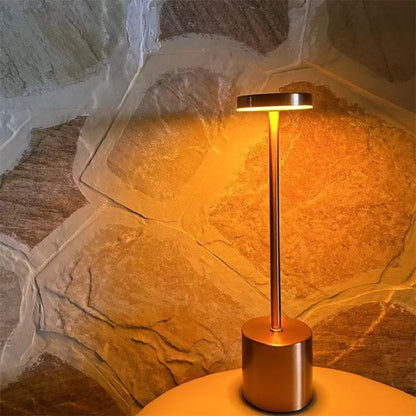 Modern Touch LED Lamp | USB-Rechargeable | Warm, Neutral & Cool Light | Cordless Metal Table Light